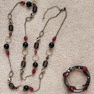 Beaded Necklace & Bracelet